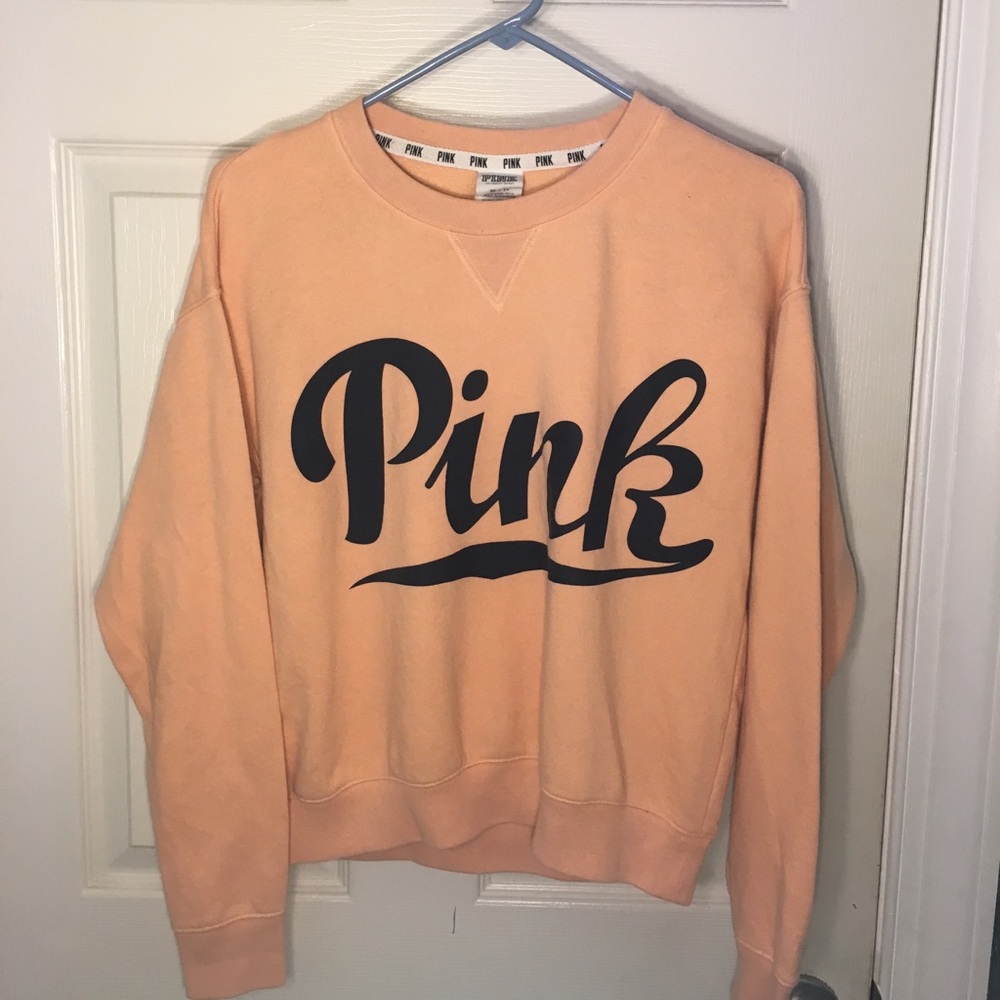 Victoria’s Secret PINK Logo Crew Neck Sweatshirt